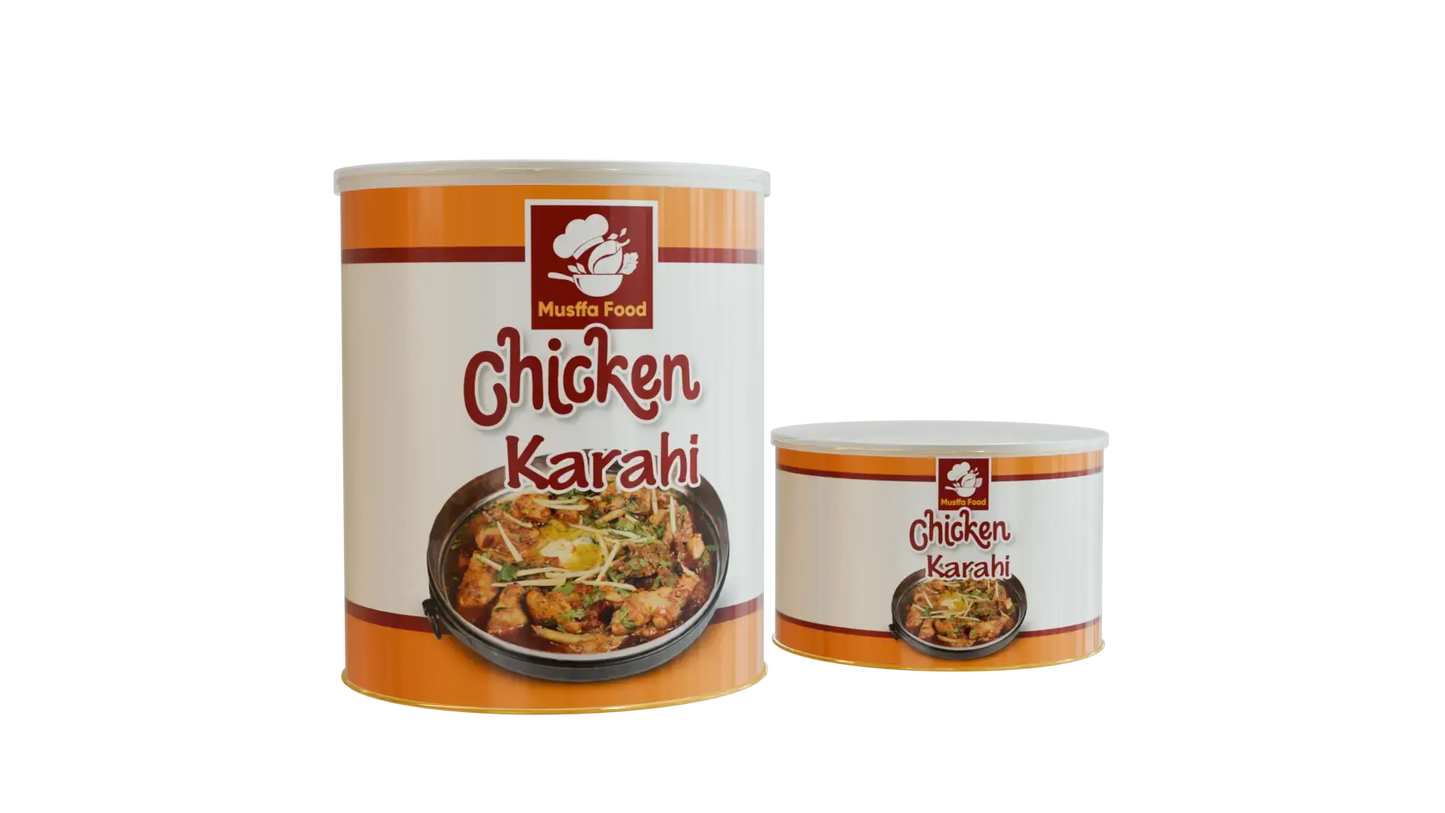Chicken Karahi Tin Pack Musffa Food