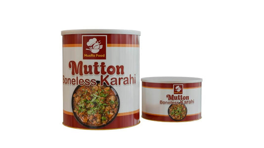 Mutton Boneless Karahi - Tin Pack